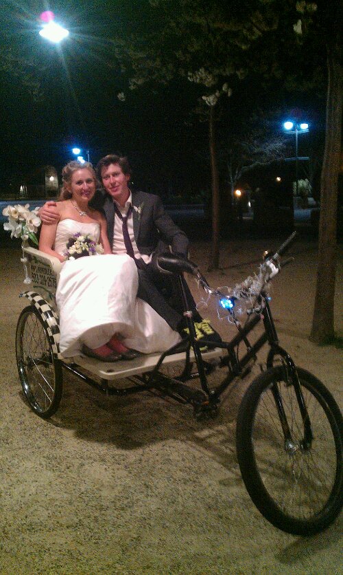 Lake Oswego Wedding Pedicab Transportation